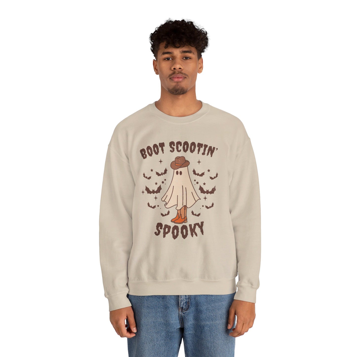 Boot Scootin spooky Crewneck Sweatshirt Trendy Country Western Halloween
