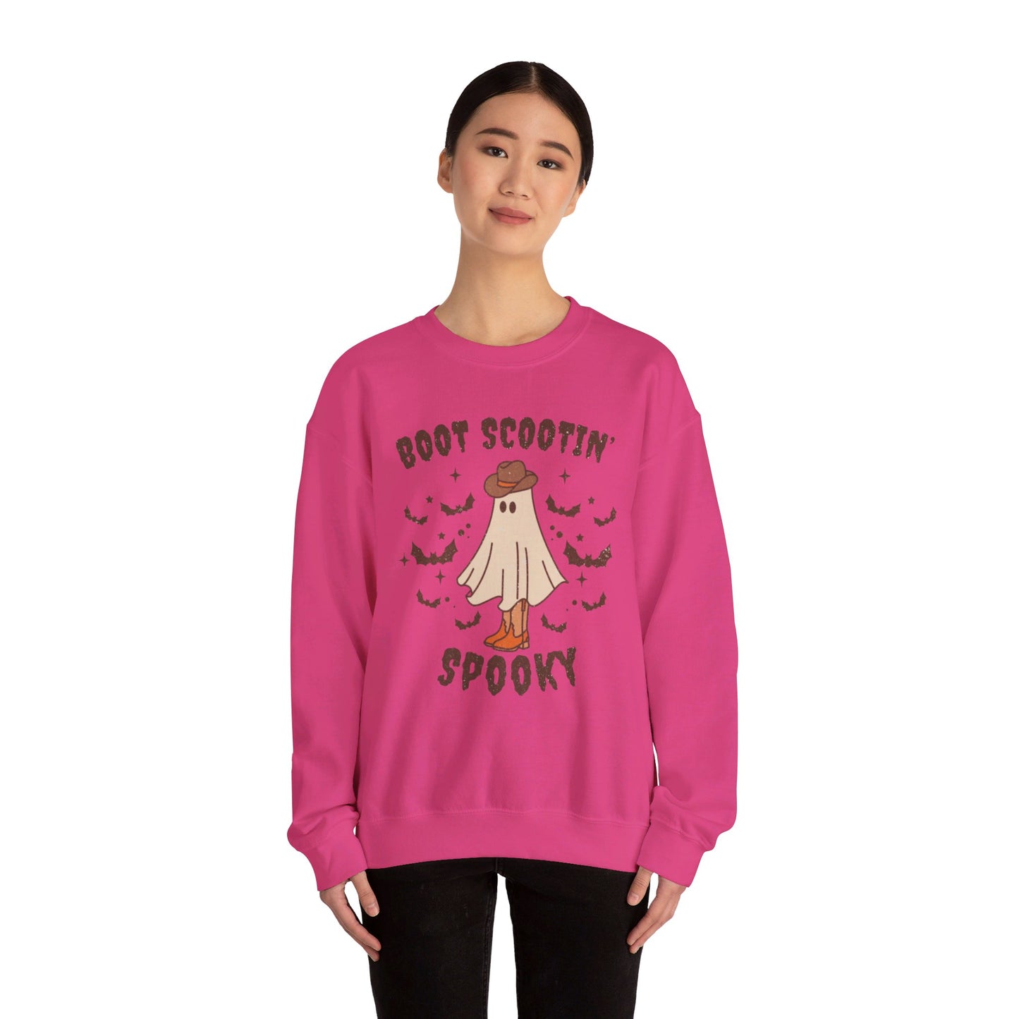 Boot Scootin spooky Crewneck Sweatshirt Trendy Country Western Halloween