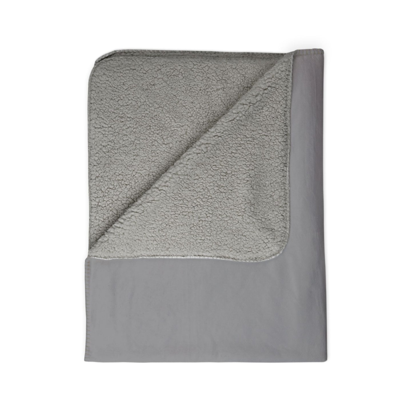 Personalized Grey Sherpa Blanket