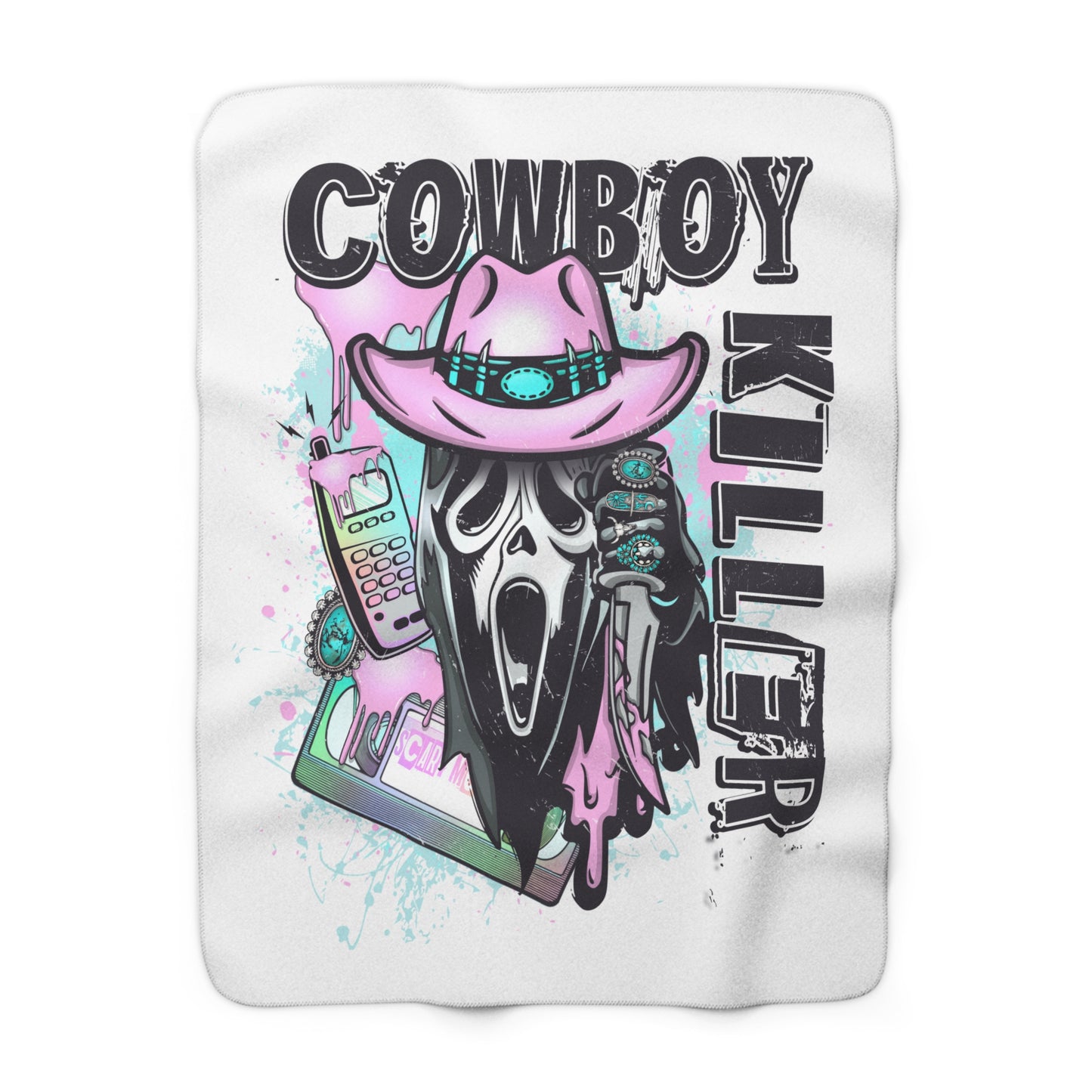 Cowboy Killer sherpa blanket