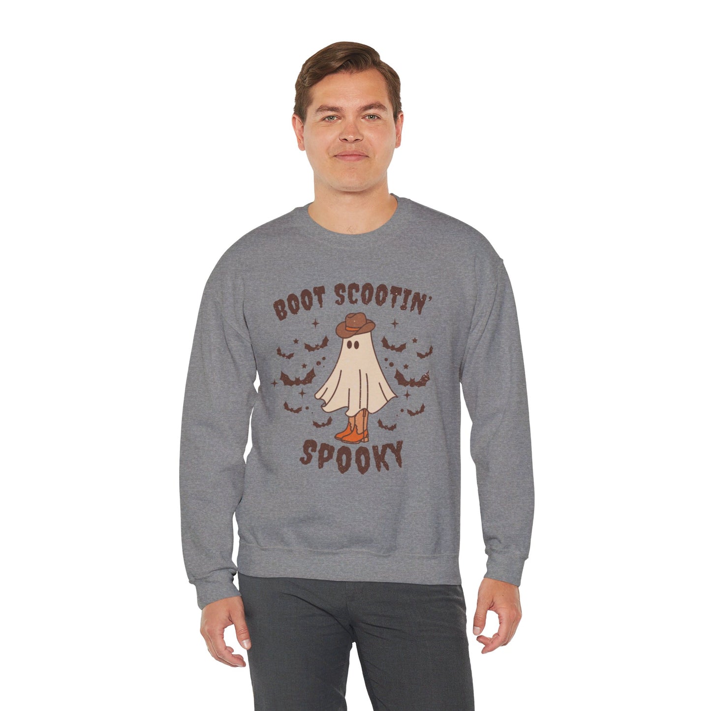 Boot Scootin spooky Crewneck Sweatshirt Trendy Country Western Halloween