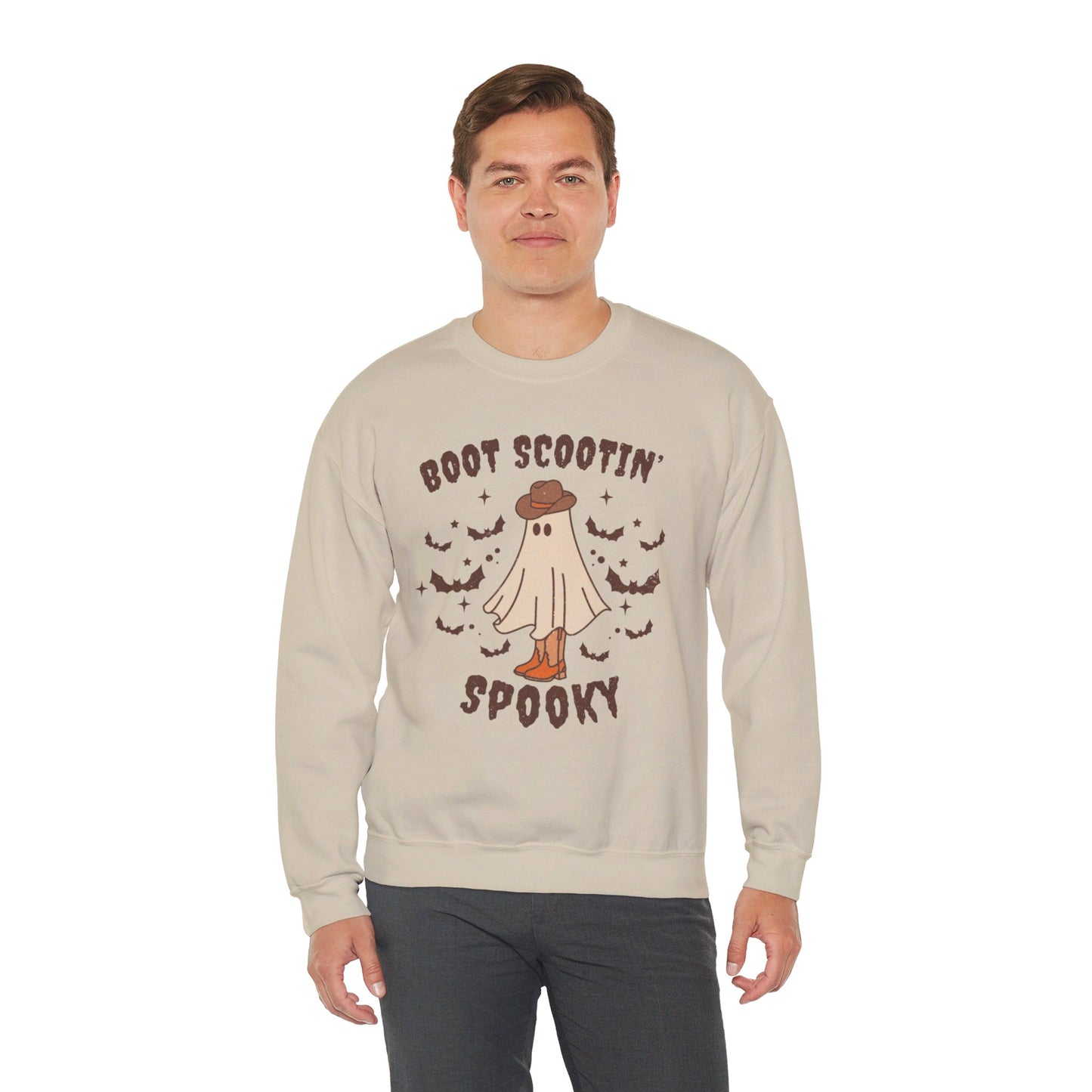 Boot Scootin spooky Crewneck Sweatshirt Trendy Country Western Halloween