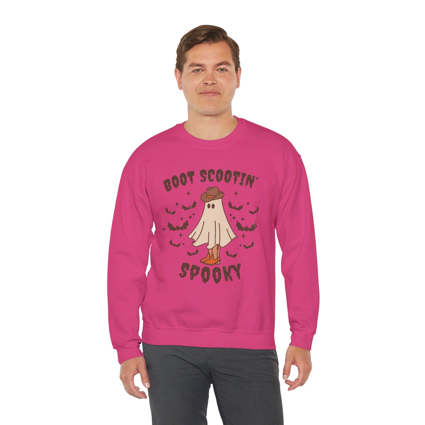 Boot Scootin spooky Crewneck Sweatshirt Trendy Country Western Halloween