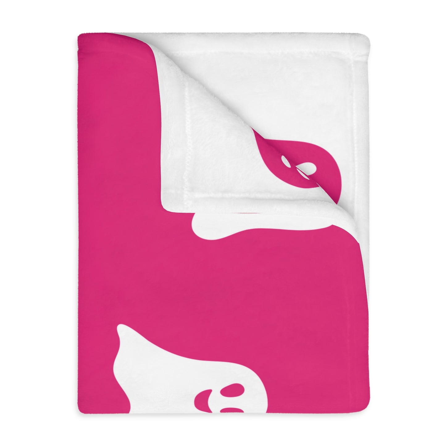 Pink Ghost Blanket Dupe Rachel Zoe (Two-sided print)