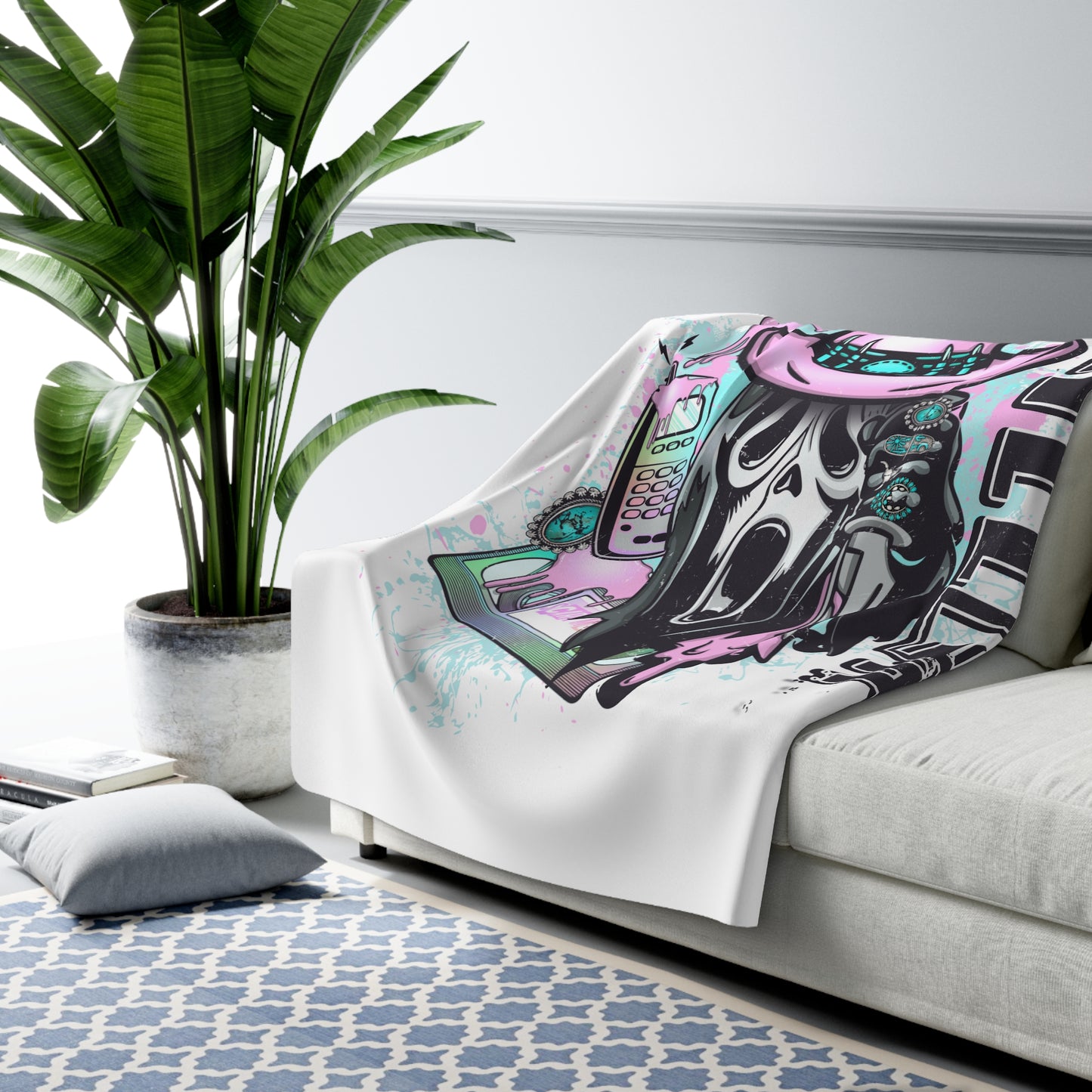 Cowboy Killer sherpa blanket