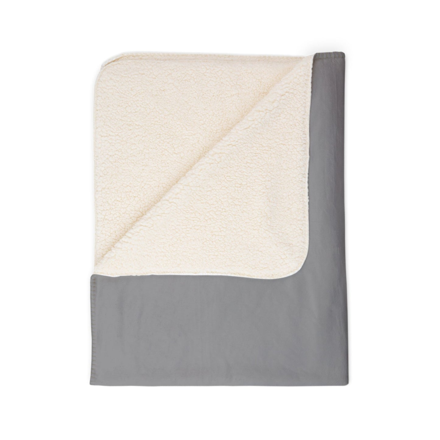 Personalized Grey Sherpa Blanket