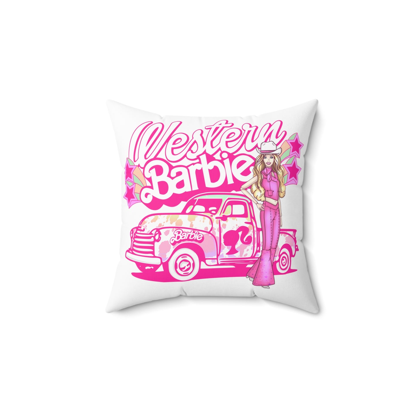 Barbie Farm Truck Pillow