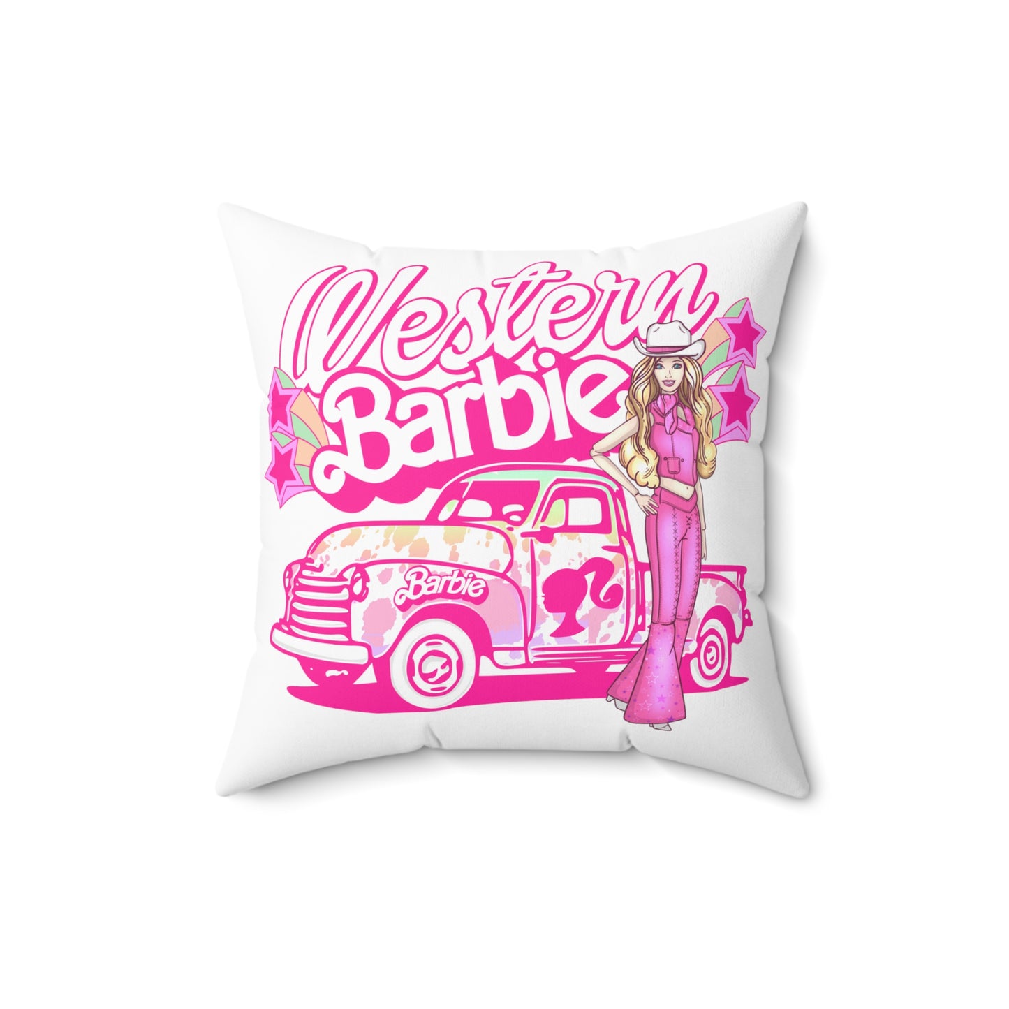 Barbie Farm Truck Pillow