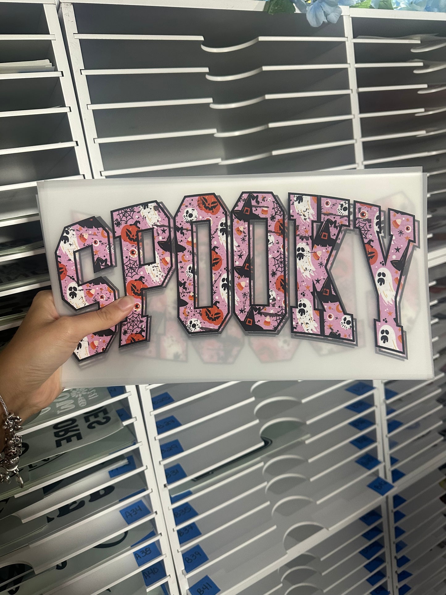 FULL COLOR SCREEN PRINT - SPOOKY - AA32