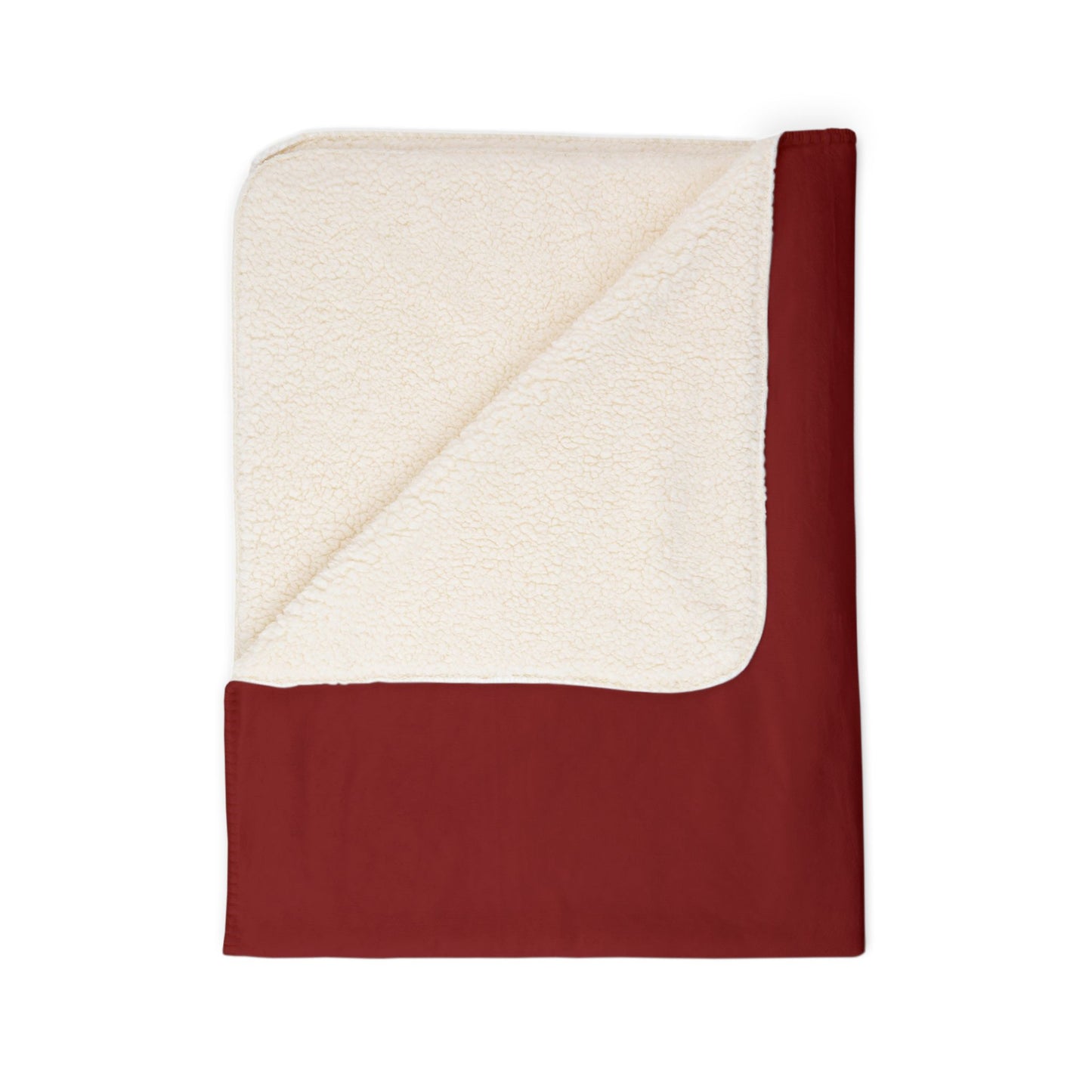 Burgandy Personal Name Blankets Fleece Sherpa Blanket