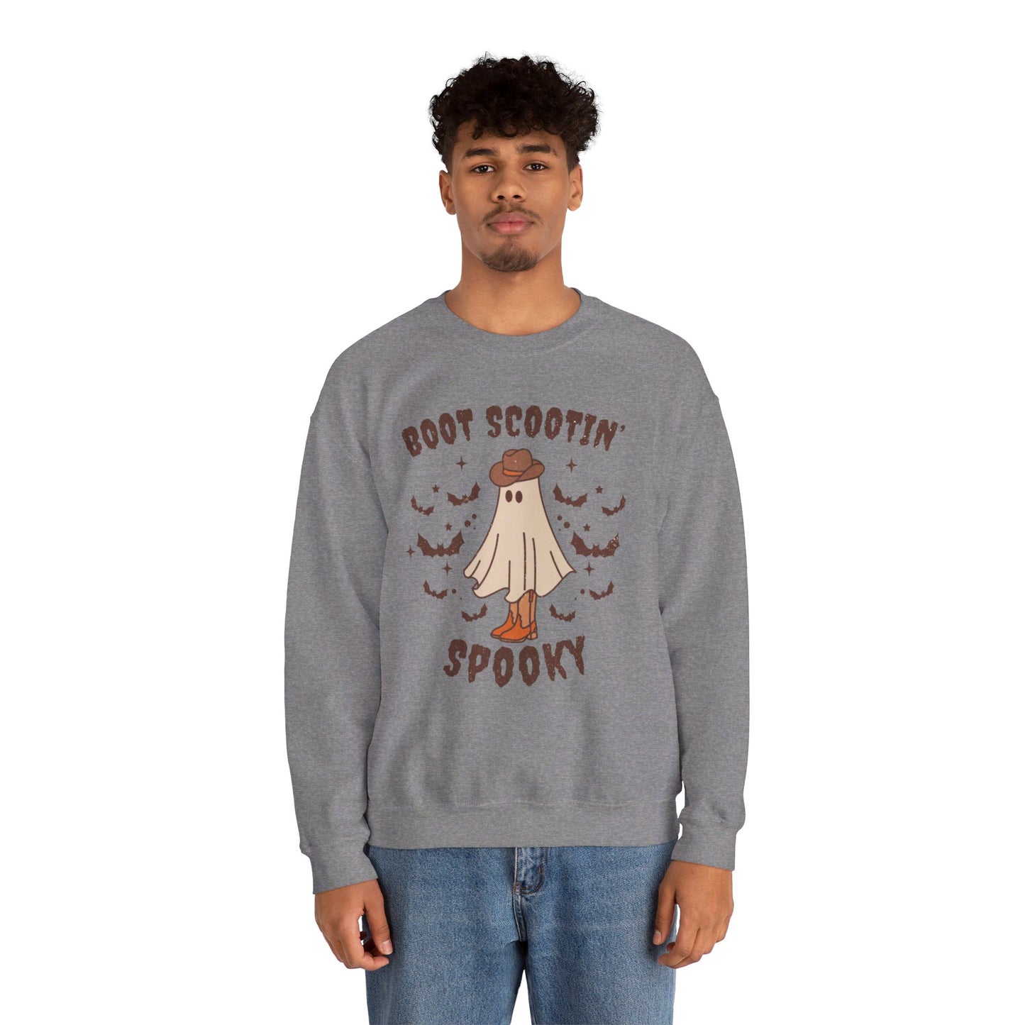 Boot Scootin spooky Crewneck Sweatshirt Trendy Country Western Halloween