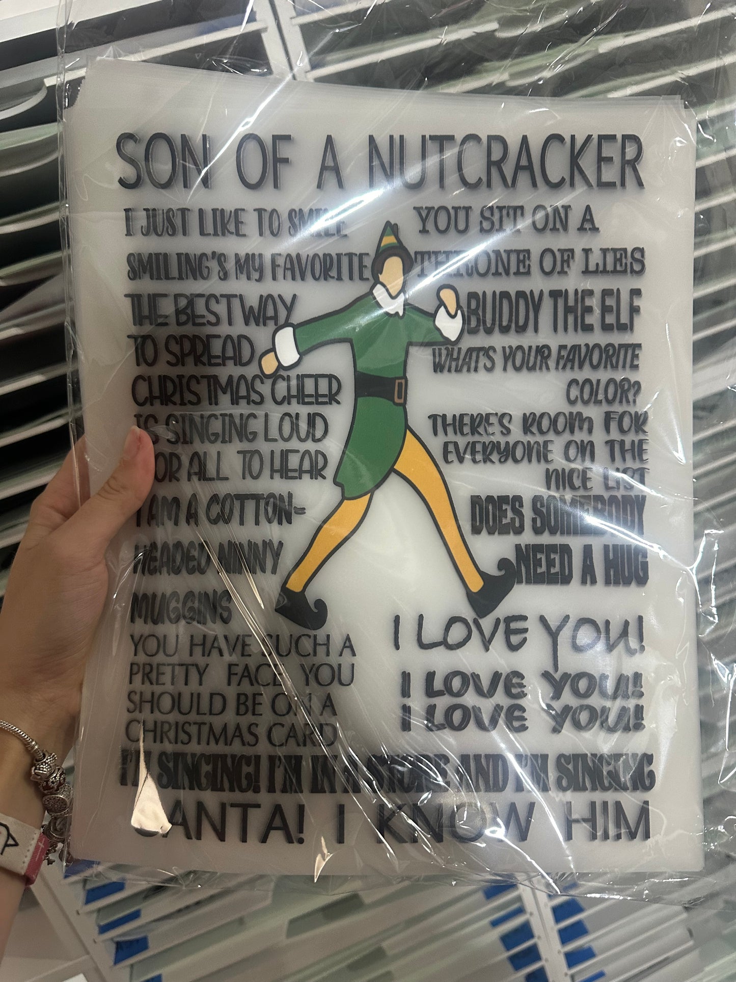 FULL COLOR SCREEN PRINT TRANSFER - SON OF A NUTCRACKER M87