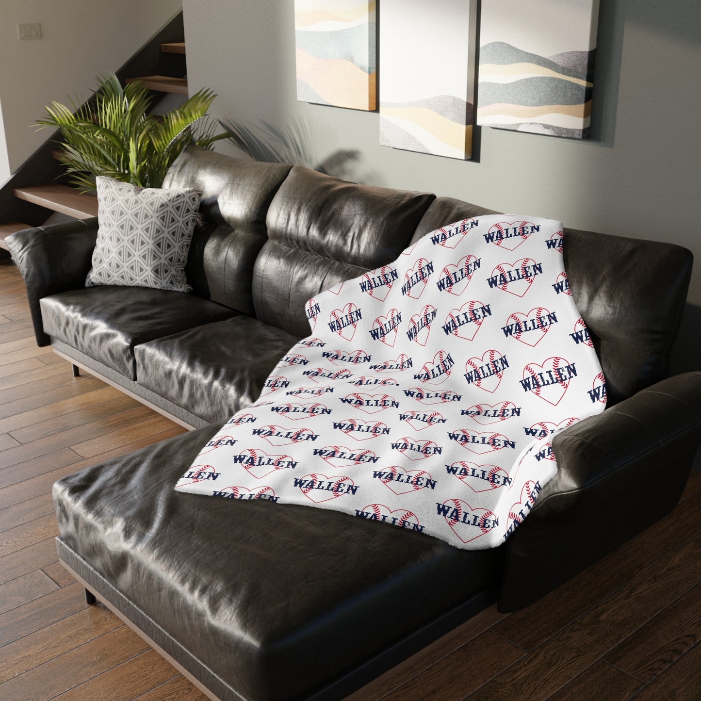 Fleece Soft Country Blanket Gift for Her Country Home Decor Blanket Dorm Decor Western Blanket