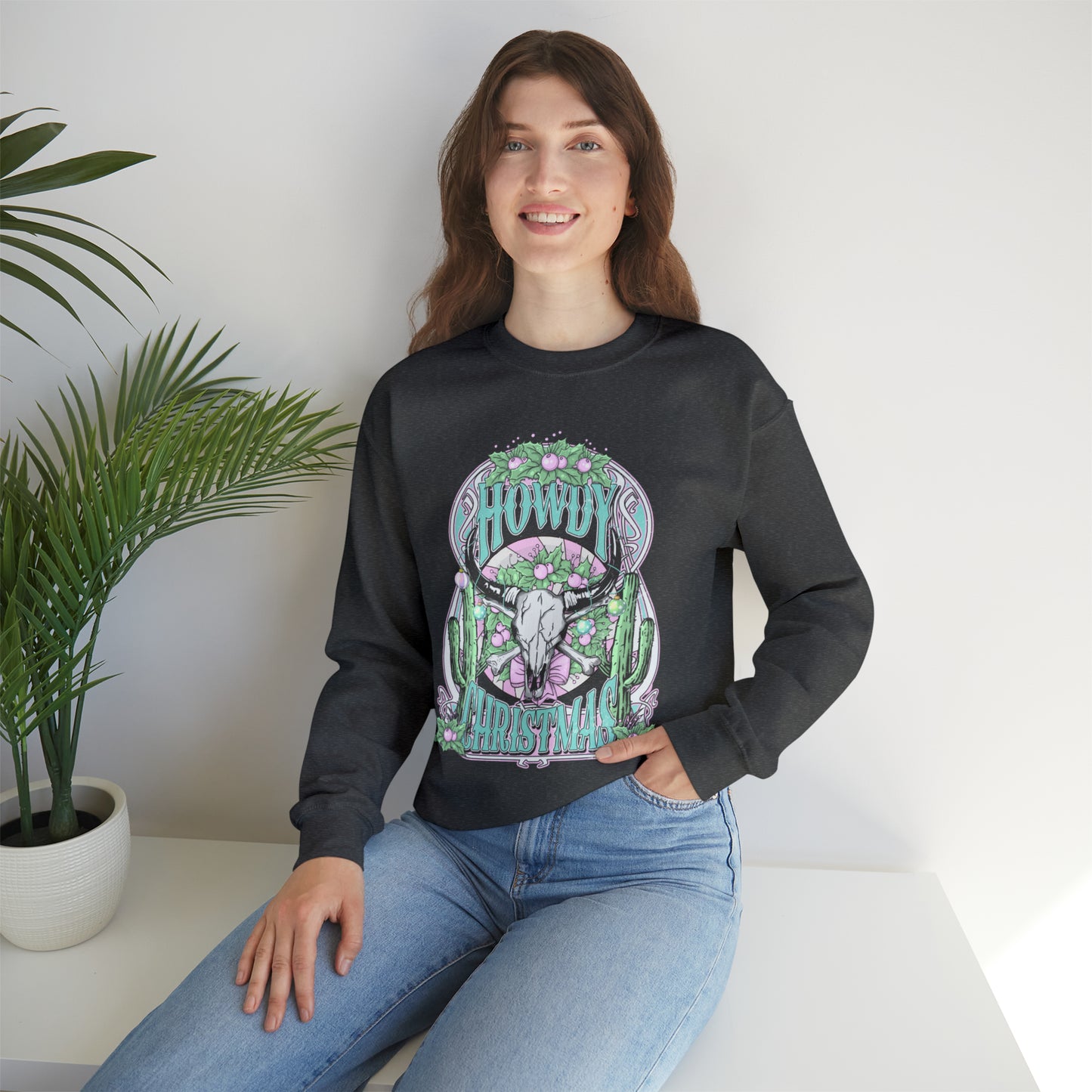 Howdy Christmas Crewneck - Front Only