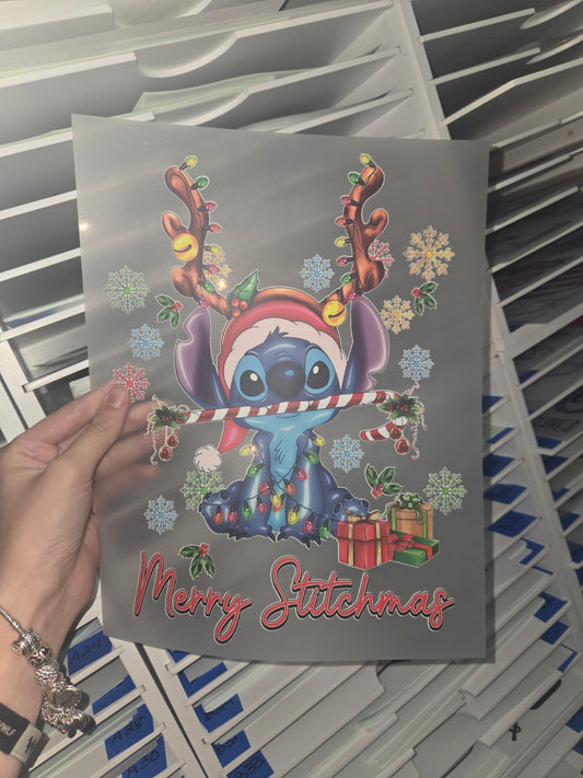 FULL COLOR SCREEN PRINT TRANSFER - MERRY SMAS M86