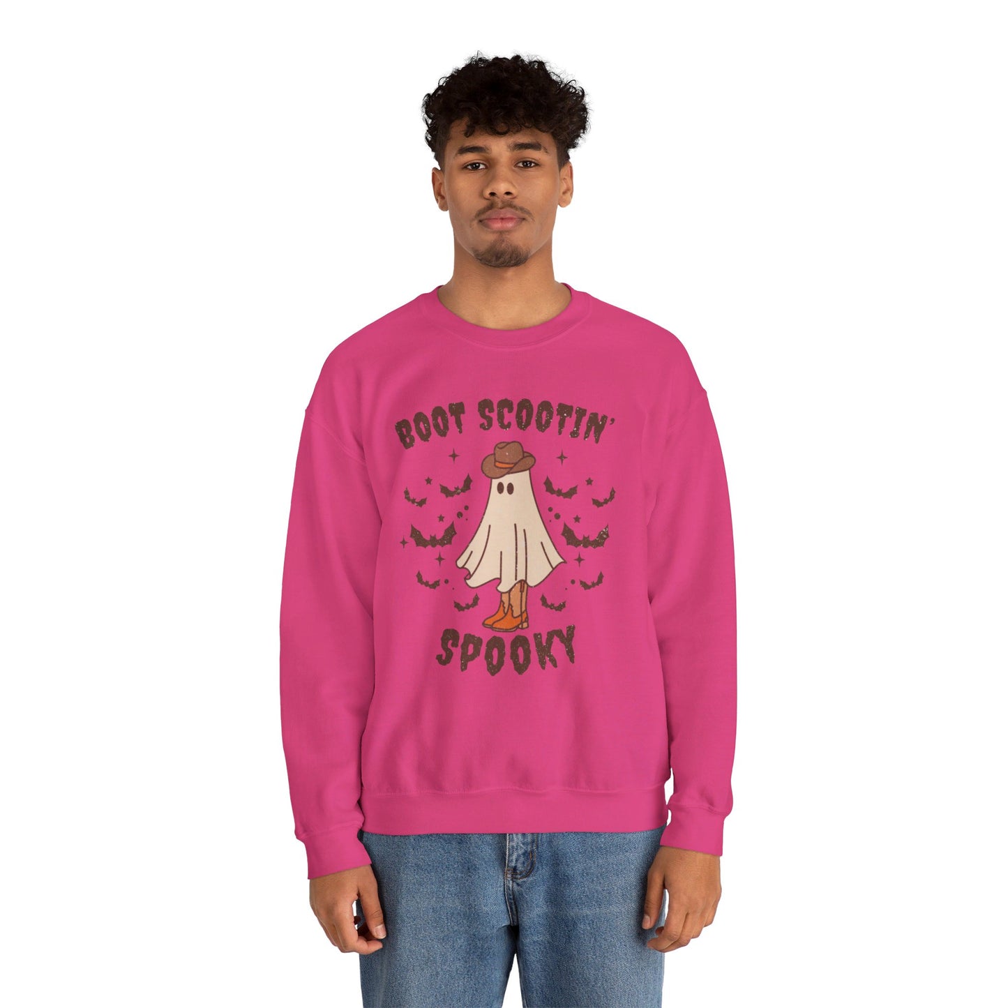 Boot Scootin spooky Crewneck Sweatshirt Trendy Country Western Halloween
