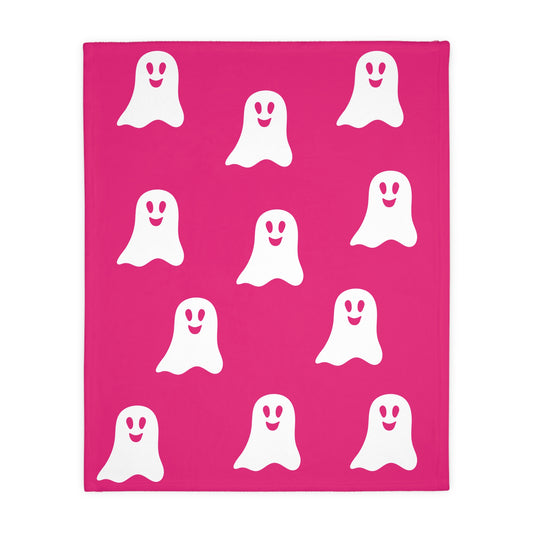 Pink Ghost Blanket Dupe Rachel Zoe (Two-sided print)