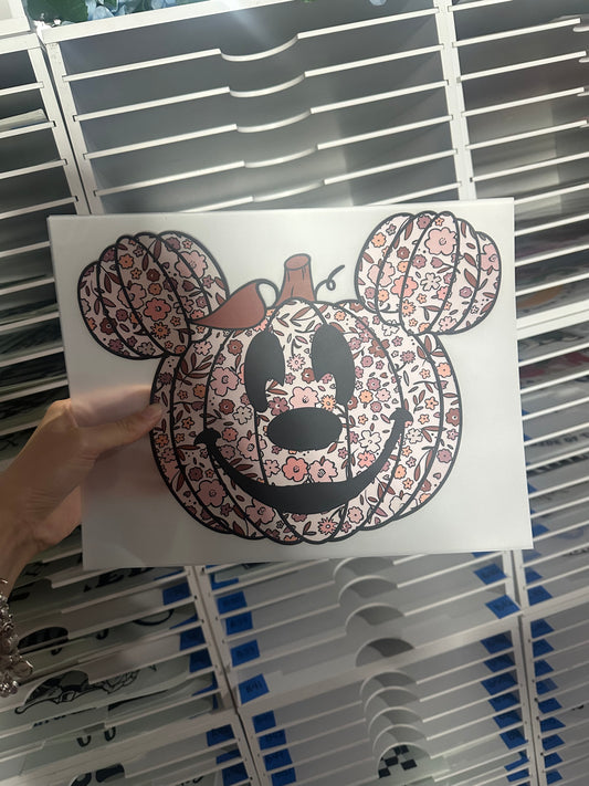 FULL COLOR SCREEN PRINT - PUMPKIN M I C K E Y - AA29