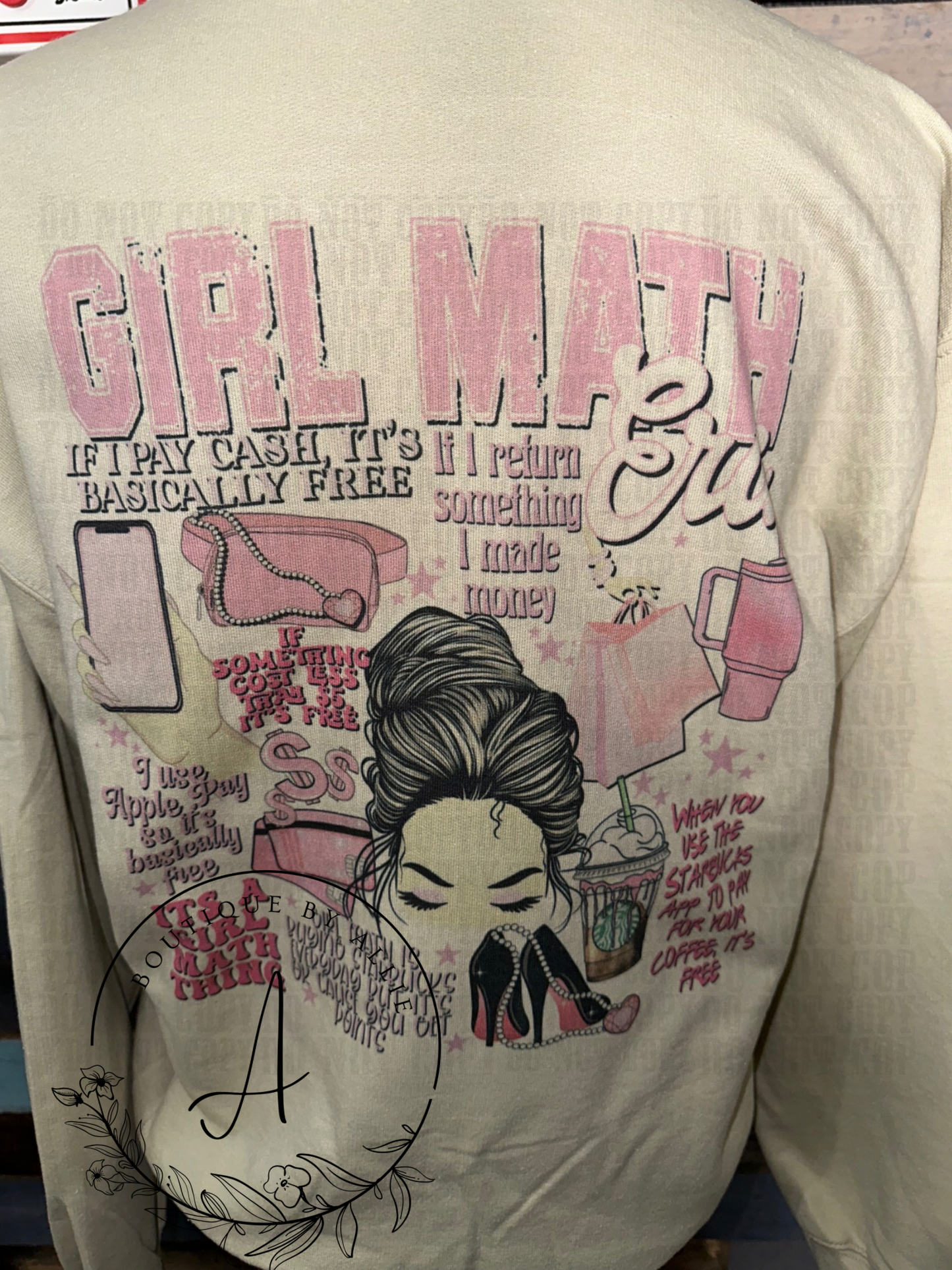 Girl math Crewneck