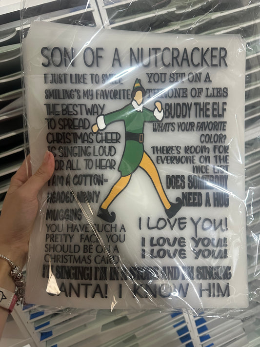 FULL COLOR SCREEN PRINT TRANSFER - SON OF A NUTCRACKER M87