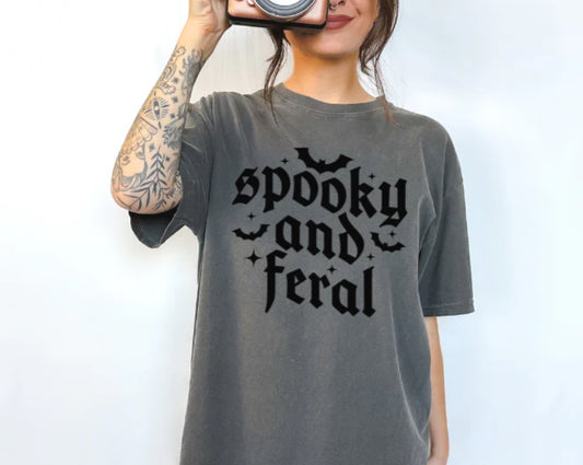 SINGLE COLOR SCREEN PRINT SPOOKY AND FERAL M117