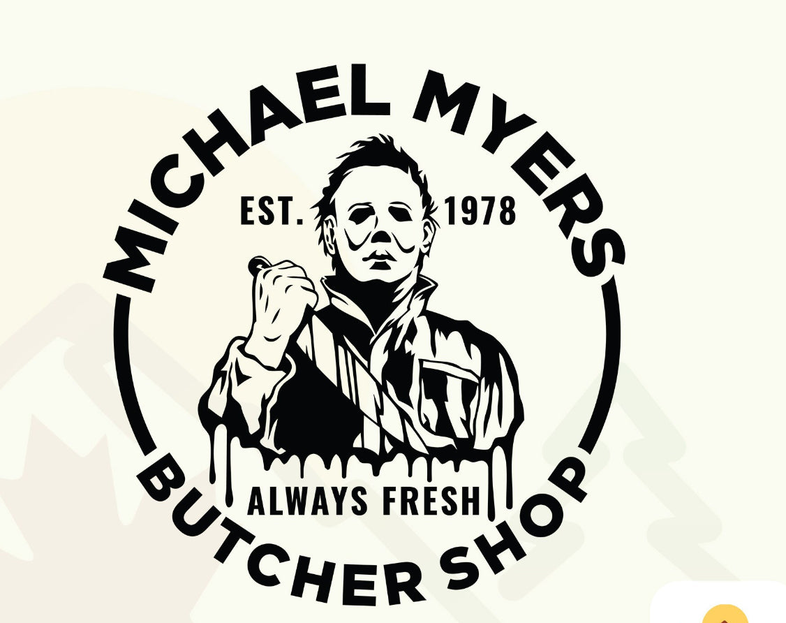 SINGLE COLOR SCREEN PRINT - MM BUTCHER SHOP M23