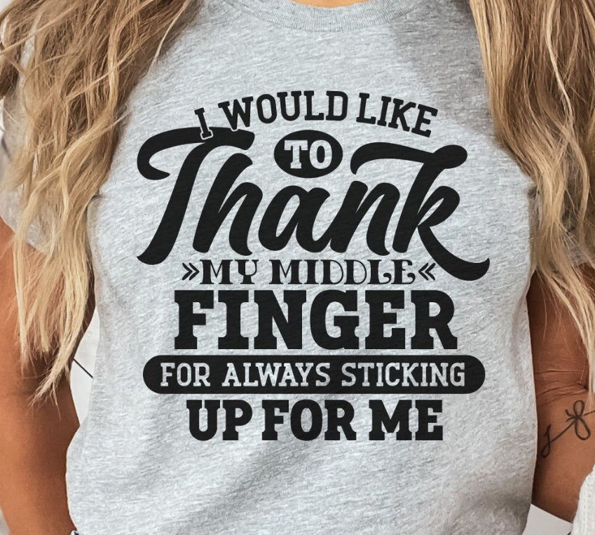 SINGLE COLOR SCREEN PRINT -I WOULD LIKE TO THANK M42