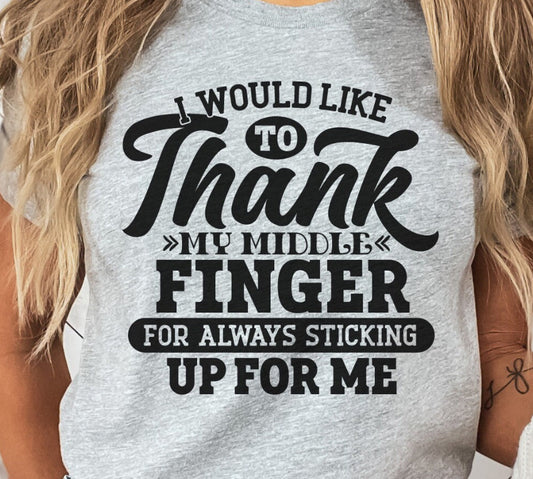 SINGLE COLOR SCREEN PRINT -I WOULD LIKE TO THANK M42