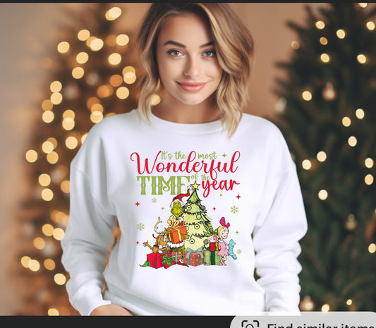 FULL COLOR SCREEN PRINT - ITS THE MOST WONDERFUL TIME OF THE YEAR