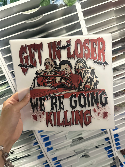 FULL COLOR SCREEEN PRINT TRANSFER - GET IN LOSERS AA11