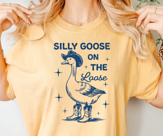 SINGLE COLOR SCREEN PRINT - SILLY GOOSE M59