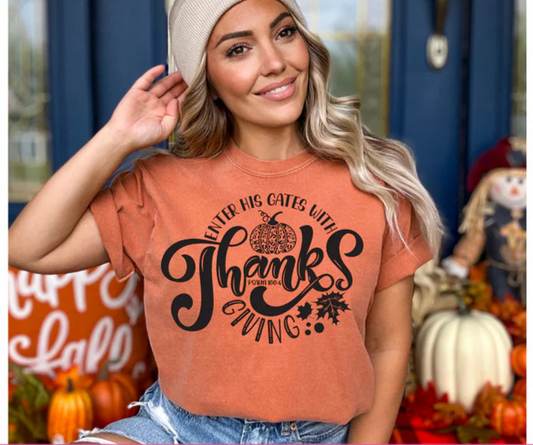 SINGLE COLOR SCREEN PRINT - THANKSGIVING