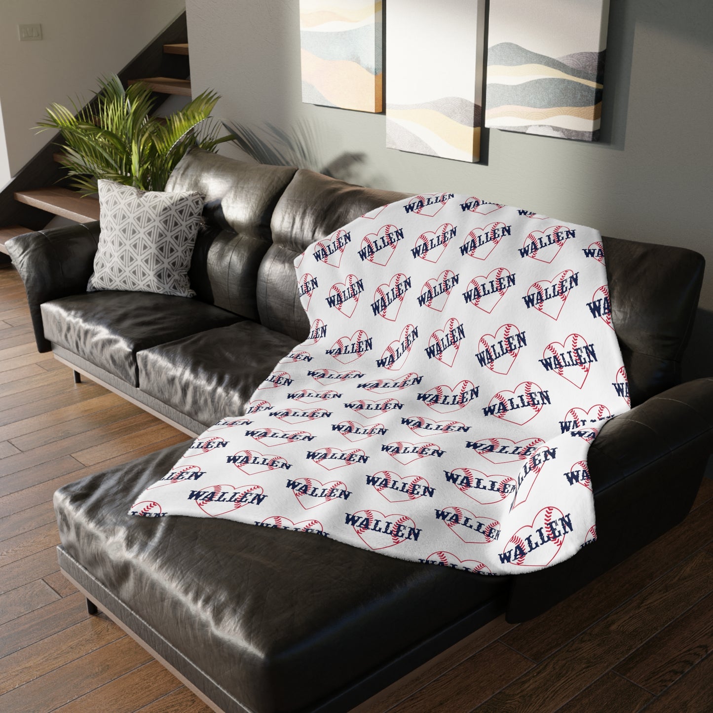 Fleece Soft Country Blanket Gift for Her Country Home Decor Blanket Dorm Decor Western Blanket